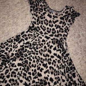 LuLaRoe Leopard Dot Dot Lucy Dress 3/4